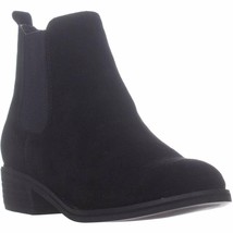 Aqua College Women Block Heel Chelsea Boots Lori Size US 7M Black Suede WP - £29.28 GBP