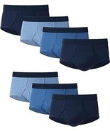 Hanes Men's Briefs 7 Pack, Assorted Blue, Medium - $29.02