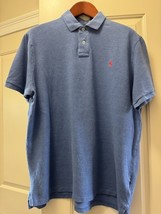 Polo Ralph Lauren Polo Shirt  Blue Dusty Blue Custom Slim Fit SZ XXL - $58.41