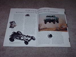 1990 Mazda Truck Sales Brochure 18 Pages B2200  B2600 12" X 8" Thirty Four Years - $14.99