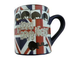 Beatles Radio Days Silver Buffalo Co A Hard Days Night Glitter Coffee Mug - £15.78 GBP