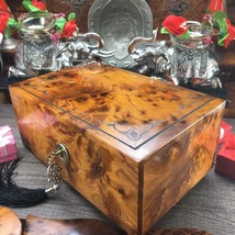 Keepsake box Thuya wooden jewelry box, memory jewelry holder Valentine g... - £131.56 GBP