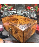 Keepsake box Thuya wooden jewelry box, memory jewelry holder Valentine g... - £131.78 GBP