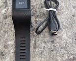 Works Great Fitbit Surge Superwatch Activity Tracker Large - Black FB501... - $27.99