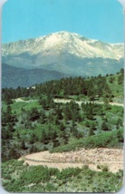 Majestic Pikes Peak from the Rampart Range Road Colorado Postcard Posted 1954 - £18.89 GBP