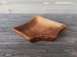 Handmade walnut wood bowl Decorative wooden bowl - $50.00