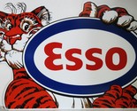 ESSO Tiger Laser Cut Image Metal Advertisement Sign - £118.27 GBP
