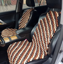 Truck Cushion Cover Therapy Wooden Beaded Massage Vehicle Car Seat Chair Rolling - £65.82 GBP