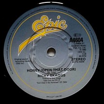 Ricky Skaggs- Honey (Open That Door) / She&#39;s More To Be Pitied [7&quot; 45] U... - £4.47 GBP