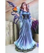 Large Goddess of Olympian Fire Elemental Fairy Queen In Blue Long Gown S... - €81,57 EUR