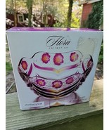 Flora Collection - Studio Crystal - Fine Crystal 8 Inch Serving Bowl - $369.95 MXN