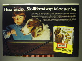 1974 Milk-Bone Flavor Snacks Advertisement - Six different ways to love  - £14.78 GBP