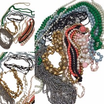 Vintage Necklace Lot Beaded Strands Marvella Japan MCM - £27.65 GBP