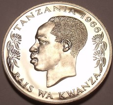 Selten Beweis Tansania 1966 50 Senti ~ 5,500 Minted ~ Hase ~ Fantastisch - $15.39