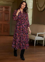 Together Estampado Cachemira Midi Vestido GB 12 (fm41-4) - £33.13 GBP