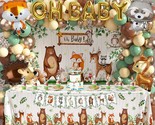 Woodland Animals Baby Shower Decoration Pack Forest Animal Neutral Gende... - $45.99