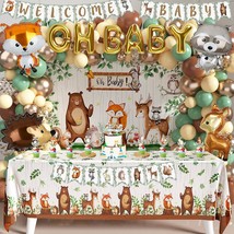 Woodland Animals Baby Shower Decoration Pack Forest Animal Neutral Gender Reveal - £35.95 GBP