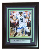 Mat Hasselbeck Signé Encadré 8x10 Seattle Seahawks Blanc Jersey Photo Bas - £85.28 GBP