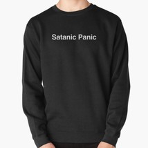  Satanic Panic! Men&#39;s Pullover Black Sweatshirt - £26.14 GBP