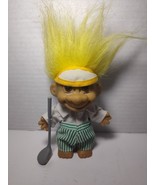 Vintage Russ Troll Doll Golfer 8&quot; With Golf Club And Visor - $183.95 MXN