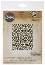 Sizzix Texture Fades Embossing Folder Lace By Tim Holtz - $19.76