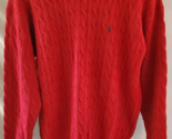 NWT Polo Ralph Lauren Red Cotton Sweater Mens Size Large - $39.59
