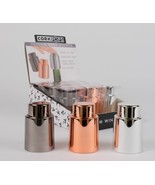 Wine Bottle Stopper Vacuum Air Retraction Metallic Silver, Copper, Bronze - $10.97 CAD