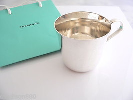 Tiffany &amp; Co Baby Cup Sterling Baby Shower Christening Hierloom Gift Bag Present - £438.04 GBP