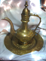 Haunted Antique Brass Genie Lamp Djinn Power Magnifier Highest Light Magick - £223.63 GBP