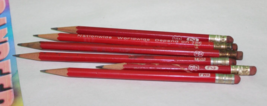 6 Piece Assorted TWA Airlines Vintage Double Globe Number 2 Red Pencils - £15.56 GBP