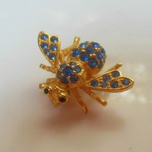 Retired Joan Rivers Blue Pave Crystal Bug/Bee Brooch - £96.80 GBP