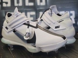 Nike Force Zoom Trout 7 White Metal Baseball Cleats DC9904-103 Men 13 - £65.37 GBP