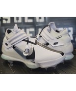 Nike Force Zoom Trout 7 White Metal Baseball Cleats DC9904-103 Men 13 - $114.19 CAD