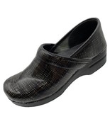 SH26 Dansko Professional EU 40 US 9.5-10 Silver/Black Crisscross Leather... - $27.08