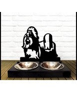Bowl Stand,Personalized Dog Bowl, Shih Tzu Dog Breed,Custom Dog Bowl - $105.00