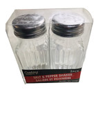 COOKING CONCEPTS 2x Dining Room Restaurant Glass Bottle Salt and Pepper ... - $164.41 MXN