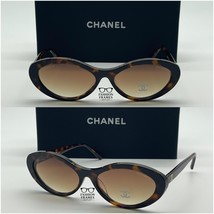NIB Chanel CH5514 C.622/S6 Black Tweed Sunglasses w/ Gold CC Logo – 100%... - $303.80