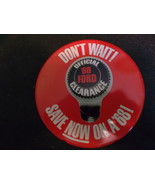 Ford Motor Company Official Ford Clearance Pin Back Button in Red Origin... - $24.69 CAD