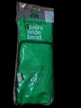 NEW 4 Pairs CVS Knee High Hose Pantyhose 8.5-11 Beige Wide Band USA Vintage - $205.10 MXN