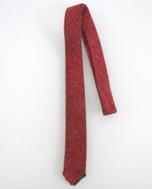 Vintage Unbranded Men&#39;s Skinny Fringed Wool Tie - £15.18 GBP