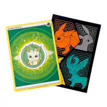 Pokemon Vinyl Sticker (J23): Leafeon with Grass Energy Card - $9.90