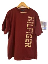 Tommy Hilfiger Jeans Brand Spellout Shirt Size Do Maroon Nice - £12.74 GBP