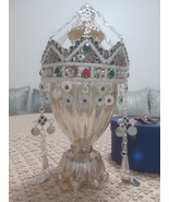 Amazigh head jewelry tawnza amazighia from sousse, ethnic enameled diade... - $1,591.20 MXN
