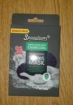Bonus Charcoal Detoxifying Face Himilayan Salt Spasations Sheet Mask 2 P... - £7.36 GBP