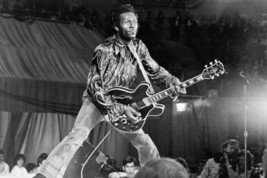 Chuck Berry 24x18 Poster Classic with Guitar Performing in Concert - £18.78 GBP