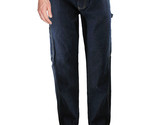 Men&#39;s 100% Cotton Classic Fit Work Jeans Hammer Loop Carpenter Denim Pants - £25.21 GBP