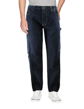 Men&#39;s 100% Cotton Classic Fit Work Jeans Hammer Loop Carpenter Denim Pants - £25.04 GBP