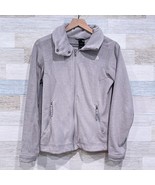 The North Face Fleece Full Zip Jacket Gray Lightweight Outdoors Womens S... - $29.69