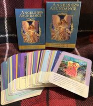 Doreen &amp; Grant Virtue Angels Of Abundance 44 Oracle Card Deck Used?? OOP... - €48,75 EUR