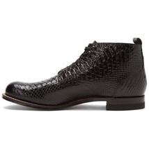 Men Stacy Adams Madison Boot High Top Anaconda Print Leather 00057-001  Black image 5